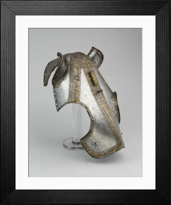Framed Print : Demi Shaffron of an Infantry Garniture, , 1570 / 80. Creator: Unknown Framed Print : Demi Shaffron of an Infantry Garniture, , 1570 / 80. Creator: Unknown