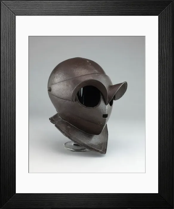 Framed Print : Siege Helmet, Italy, 1610 / 20. Creator: Unknown Framed Print : Siege Helmet, Italy, 1610 / 20. Creator: Unknown