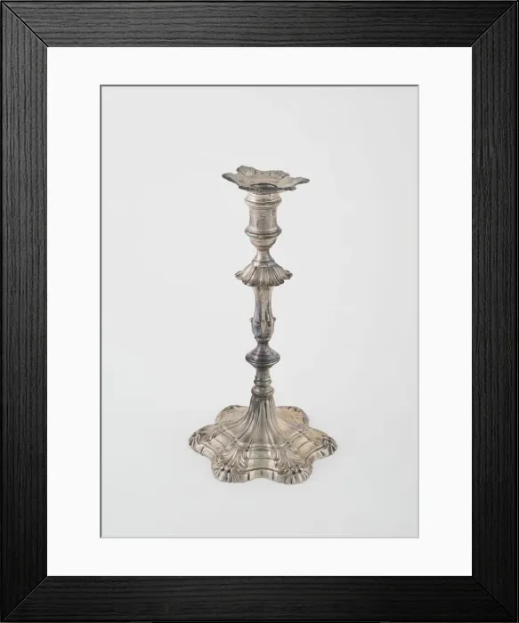 Framed Print : Candlestick, London, 1762  /  63. Creator: Ebenezer Coker