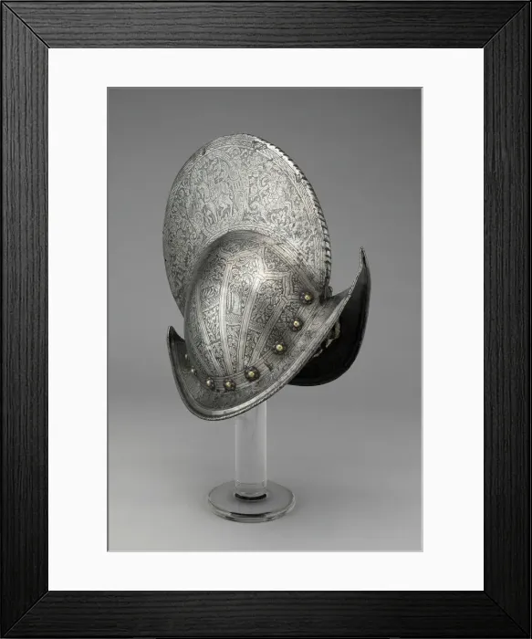 Framed Print : Comb Morion, Brescia, 1580 / 90. Creator: Unknown Framed Print : Comb Morion, Brescia, 1580 / 90. Creator: Unknown
