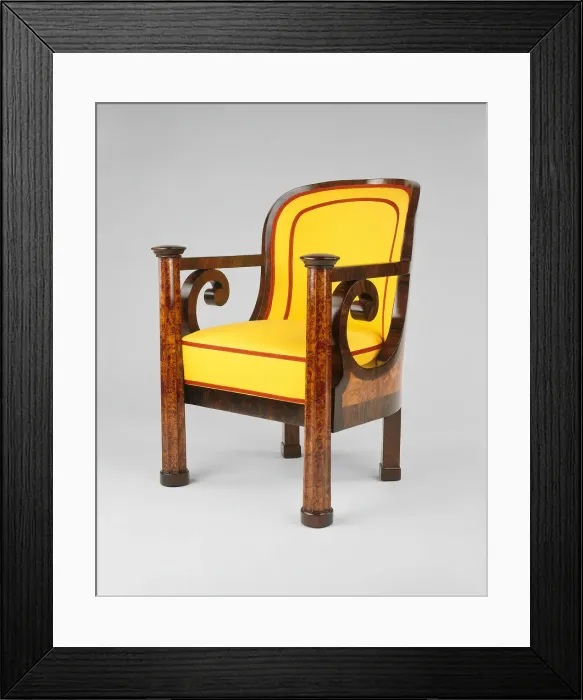 Framed Print : Armchair, Vienna, 1820  /  25. Creator: Unknown