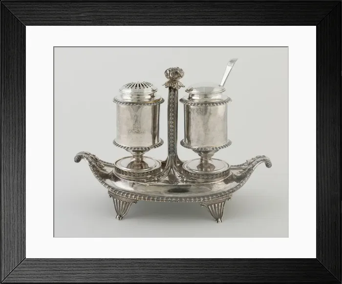 Framed Print : Condiment Set, England, 1809. Creator: Rebecca Emes Framed Print : Condiment Set, England, 1809. Creator: Rebecca Emes