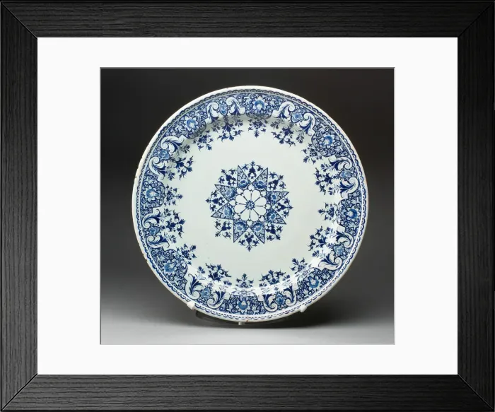 Framed Print : Platter, Rouen, c. 1700 / 20. Creator: Unknown Framed Print : Platter, Rouen, c. 1700 / 20. Creator: Unknown