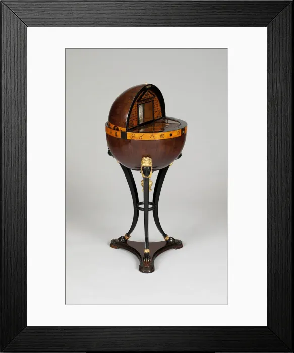 Framed Print : Globe-Shaped Work Table, Vienna, c. 1820. Creator: Unknown Framed Print : Globe-Shaped Work Table, Vienna, c. 1820. Creator: Unknown