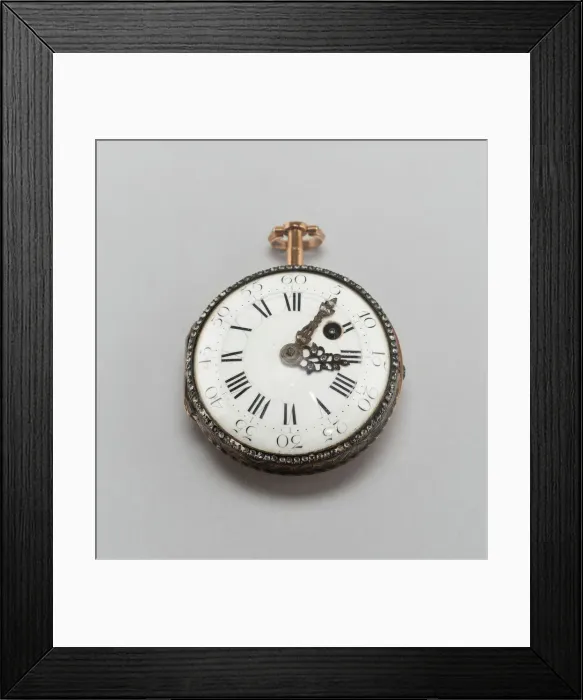 Framed Print : Watch, France, Mid to late 18th century. Creator: Unknown Framed Print : Watch, France, Mid to late 18th century. Creator: Unknown