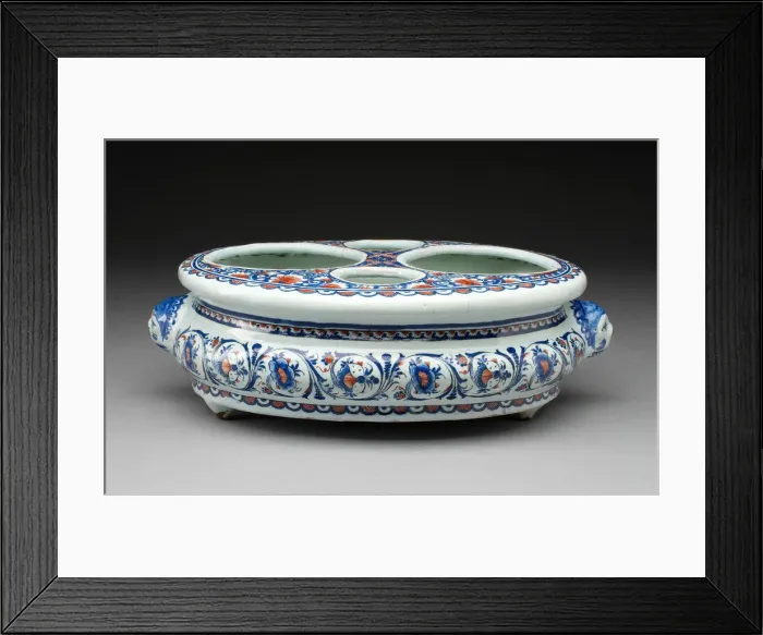 Framed Print : Cruet Stand, Rouen, c. 1725. Creator: Unknown Framed Print : Cruet Stand, Rouen, c. 1725. Creator: Unknown