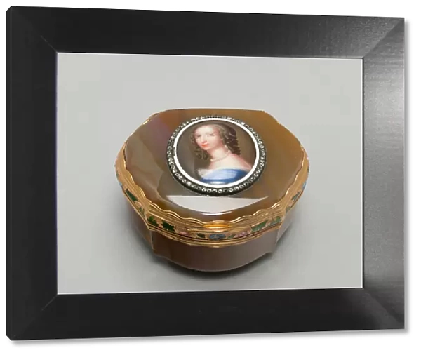 Snuff Box: Portrait of Henrietta, Duchesse d Orleans, France, 18th century