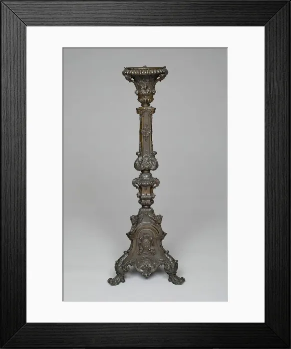 Framed Print : Pascal Candlestick, Paris, 1731. Creator: Unknown Framed Print : Pascal Candlestick, Paris, 1731. Creator: Unknown
