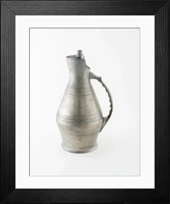Framed Print : Cider Jug with Lid, Paris, 19th century. Creator: Unknown Framed Print : Cider Jug with Lid, Paris, 19th century. Creator: Unknown