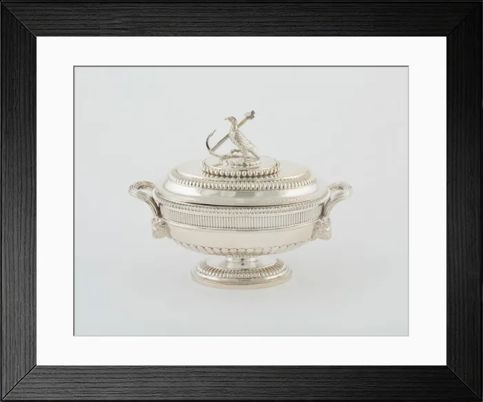 Framed Print : Sauce Tureen and Cover from the Hood Service, England, 1807 / 08. Creator: Paul Storr Framed Print : Sauce Tureen and Cover from the Hood Service, England, 1807 / 08. Creator: Paul Storr