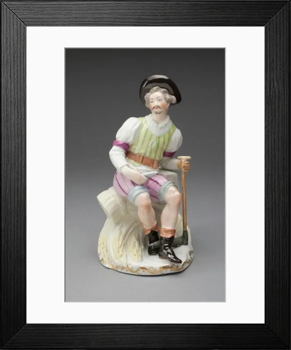 Framed Print : Figure of Summer, Vienna, c. 1770. Creator: Vienna State Porcelain Manufactory Framed Print : Figure of Summer, Vienna, c. 1770. Creator: Vienna State Porcelain Manufactory