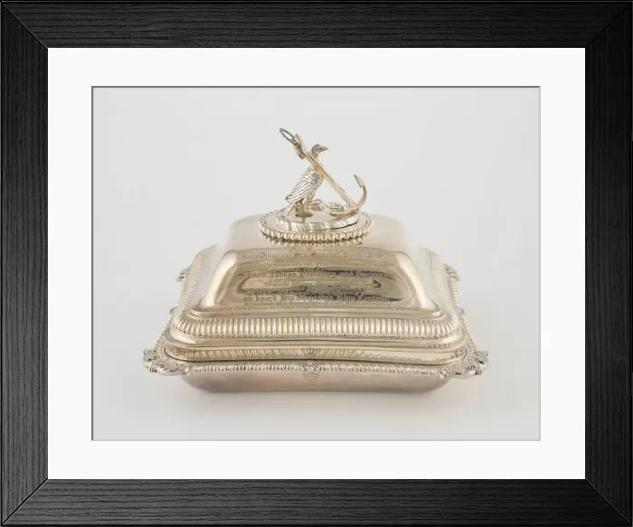 Framed Print : Entree Dish with Cover from the Hood Service, London, 1806 / 07. Creator: Paul Storr Framed Print : Entree Dish with Cover from the Hood Service, London, 1806 / 07. Creator: Paul Storr