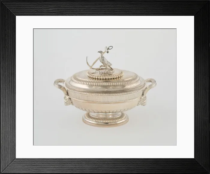 Framed Print : Sauce Tureen and Cover from the Hood Service, England, 1807 / 08. Creator: Paul Storr Framed Print : Sauce Tureen and Cover from the Hood Service, England, 1807 / 08. Creator: Paul Storr