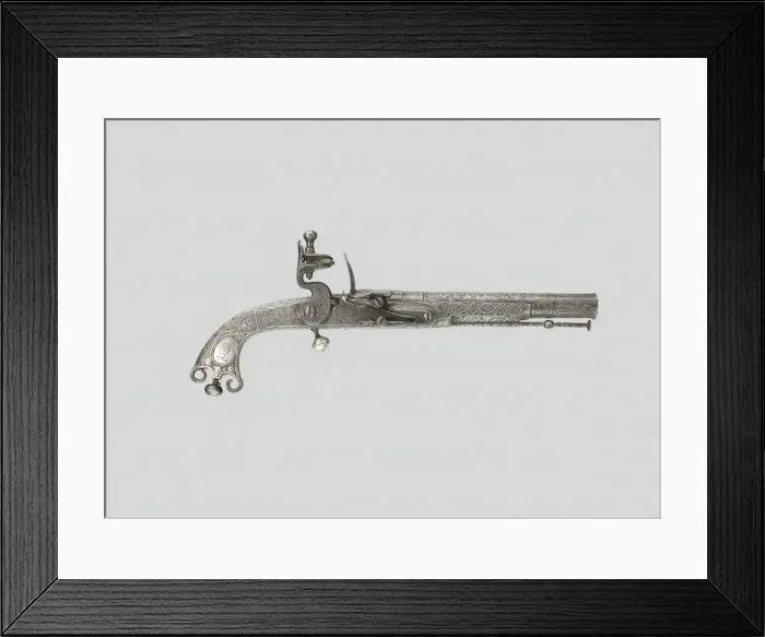Framed Print : Flintlock Belt Pistol, Scotland, 1775. Creator: Leigh Thomas Murdoch Framed Print : Flintlock Belt Pistol, Scotland, 1775. Creator: Leigh Thomas Murdoch