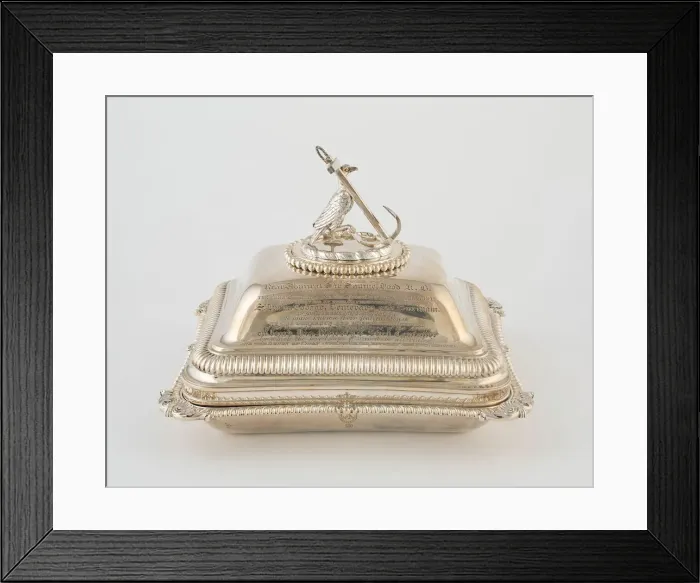 Framed Print : Entree Dish with Cover from the Hood Service, London, 1806 / 07. Creator: Paul Storr Framed Print : Entree Dish with Cover from the Hood Service, London, 1806 / 07. Creator: Paul Storr