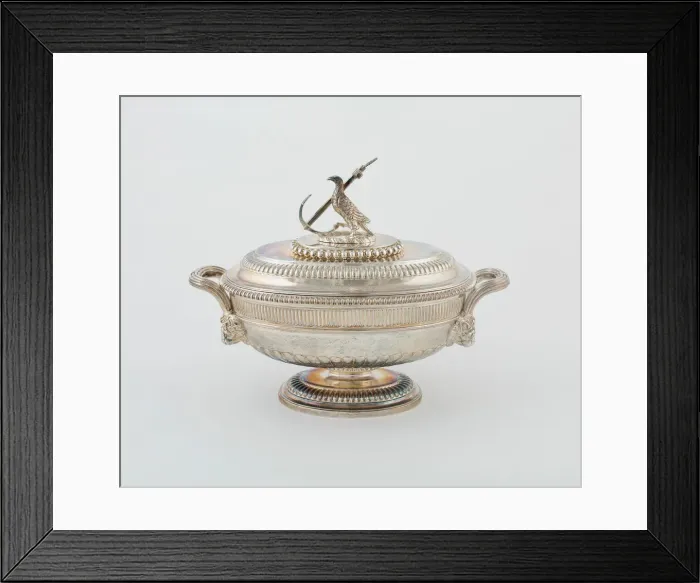Framed Print : Sauce Tureen and Cover from the Hood Service, England, 1807 / 08. Creator: Paul Storr Framed Print : Sauce Tureen and Cover from the Hood Service, England, 1807 / 08. Creator: Paul Storr