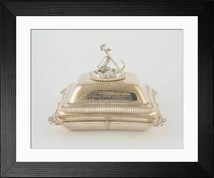 Framed Print : Entree Dish with Cover from the Hood Service, London, 1806 / 07. Creator: Paul Storr Framed Print : Entree Dish with Cover from the Hood Service, London, 1806 / 07. Creator: Paul Storr
