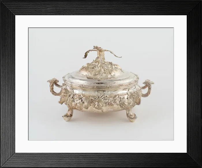 Framed Print : Tureen with Cover, London, 1745 / 46. Creator: Peter Archambo Framed Print : Tureen with Cover, London, 1745 / 46. Creator: Peter Archambo