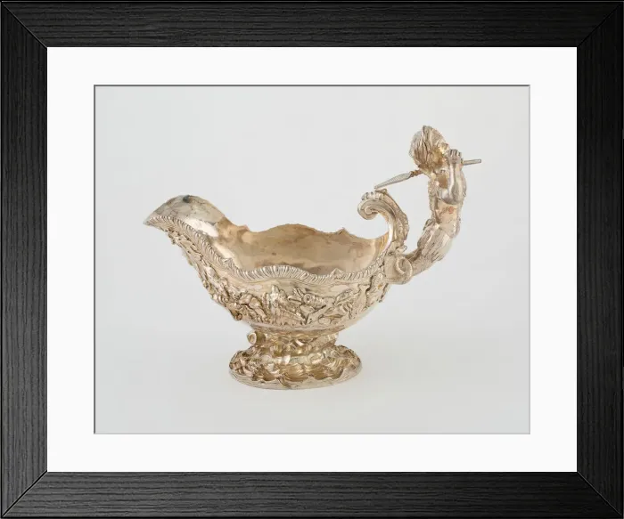 Framed Print : Sauceboat, London, 1745 / 46. Creator: Peter Archambo Framed Print : Sauceboat, London, 1745 / 46. Creator: Peter Archambo