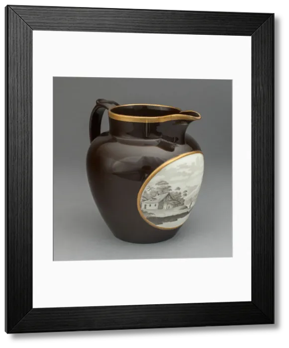 Framed Print : Jug, Stoke on Trent, 1810 / 20. Creator: Spode Ceramic Works Framed Print : Jug, Stoke on Trent, 1810 / 20. Creator: Spode Ceramic Works