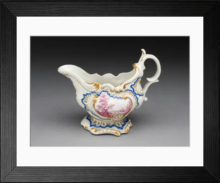Framed Print : Sauceboat, Plymouth, City of, c. 1770. Creator: Plymouth Porcelain Factory Framed Print : Sauceboat, Plymouth, City of, c. 1770. Creator: Plymouth Porcelain Factory