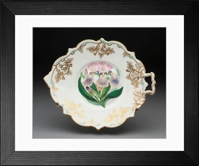 Framed Print : Dish, Stoke on Trent, c. 1825. Creator: Spode Ceramic Works Framed Print : Dish, Stoke on Trent, c. 1825. Creator: Spode Ceramic Works