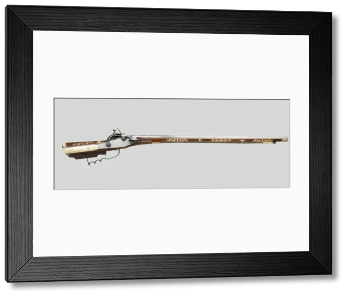 Framed Print : Baltic Snaplock Rifle, Poland, 1610 / 50. Creator: Unknown Framed Print : Baltic Snaplock Rifle, Poland, 1610 / 50. Creator: Unknown