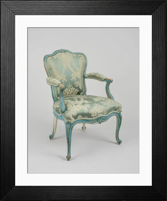 Framed Print : Armchair, England, 1768. Creator: Thomas Chippendale Framed Print : Armchair, England, 1768. Creator: Thomas Chippendale