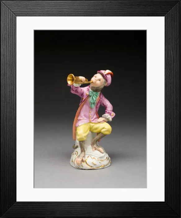 Framed Print : Trumpet Player, Vienna, c. 1760 / 70. Creator: Vienna State Porcelain Manufactory Framed Print : Trumpet Player, Vienna, c. 1760 / 70. Creator: Vienna State Porcelain Manufactory