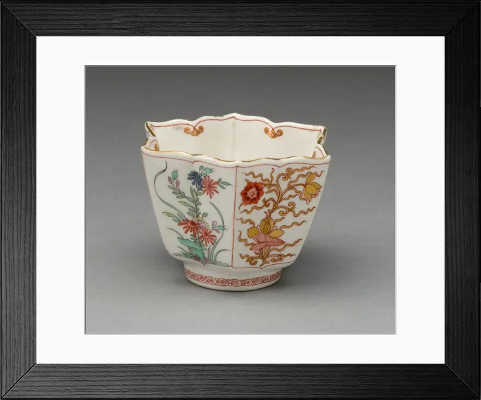 Framed Print : Cup, Vienna, c. 1744 / 50. Creator: Vienna State Porcelain Manufactory Framed Print : Cup, Vienna, c. 1744 / 50. Creator: Vienna State Porcelain Manufactory