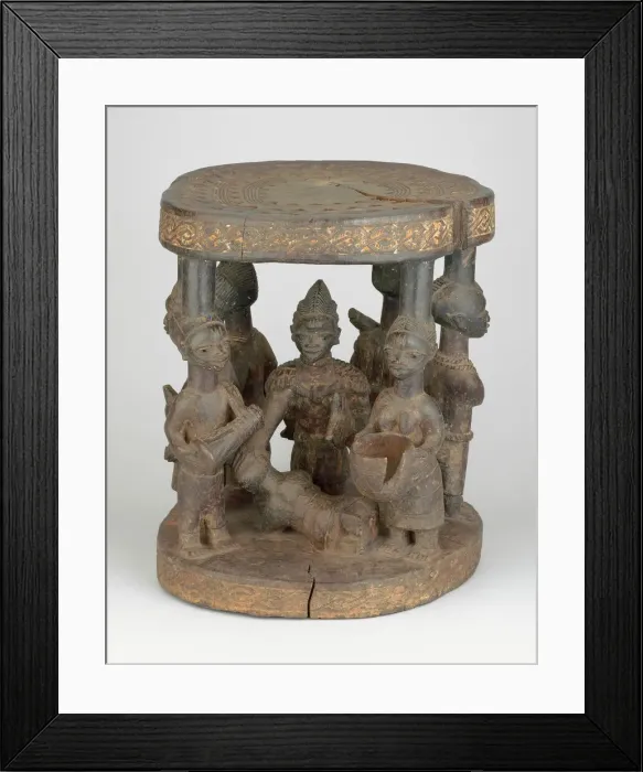 Framed Print : Altar Stool, Nigeria, Mid- / late 19th century. Creator: Unknown Framed Print : Altar Stool, Nigeria, Mid- / late 19th century. Creator: Unknown