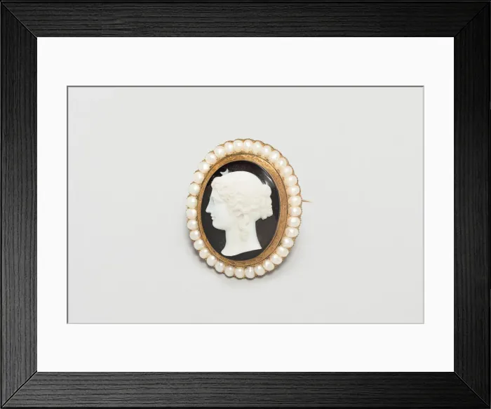 Framed Print : Brooch, France, Early 19th century. Creator: Unknown Framed Print : Brooch, France, Early 19th century. Creator: Unknown