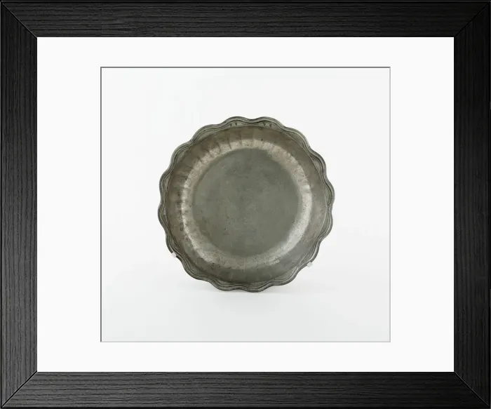 Framed Print : Bowl with Scalloped Edge, France, 1774. Creator: Unknown Framed Print : Bowl with Scalloped Edge, France, 1774. Creator: Unknown
