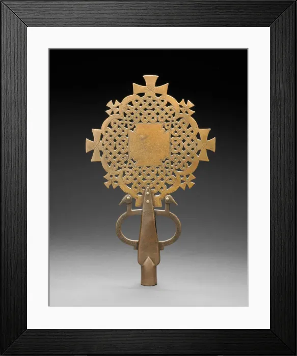 Framed Print : Cross, Ethiopia, Mid- / late 15th century. Creator: Unknown Framed Print : Cross, Ethiopia, Mid- / late 15th century. Creator: Unknown