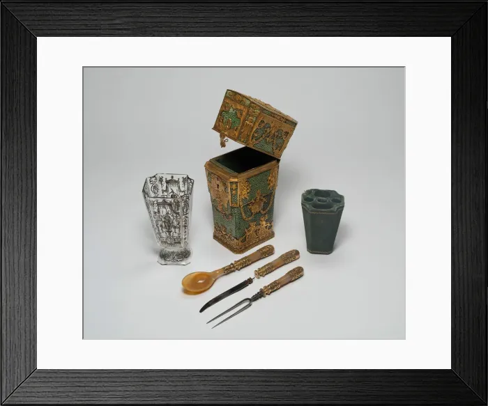Framed Print : Traveling Necessaire, Austria, Probably 19th century. Creator: Unknown Framed Print : Traveling Necessaire, Austria, Probably 19th century. Creator: Unknown