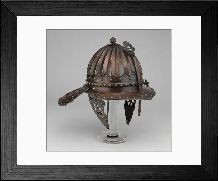 Framed Print : Zischagge (Helmet), Flanders, 1620-40. Creator: Unknown Framed Print : Zischagge (Helmet), Flanders, 1620-40. Creator: Unknown