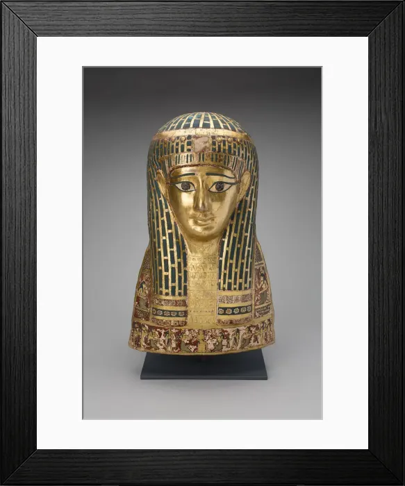 Framed Print : Mummy Mask, Egypt, Late Ptolemaic Period-early Roman Period, 1st century BCE Framed Print : Mummy Mask, Egypt, Late Ptolemaic Period-early Roman Period, 1st century BCE