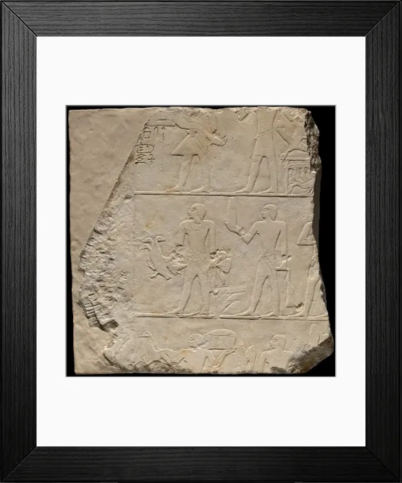 Framed Print : Wall Fragment from a Tomb Depicting Offering Bearers, Egypt, Old Kingdom, Dynasty 6 Framed Print : Wall Fragment from a Tomb Depicting Offering Bearers, Egypt, Old Kingdom, Dynasty 6