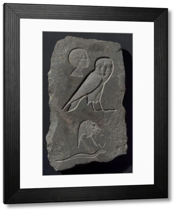 Framed Print : Relief Plaque Depicting Hieroglyphic Signs, Egypt, Early Ptolemaic Period (about 300 BCE) Framed Print : Relief Plaque Depicting Hieroglyphic Signs, Egypt, Early Ptolemaic Period (about 300 BCE)