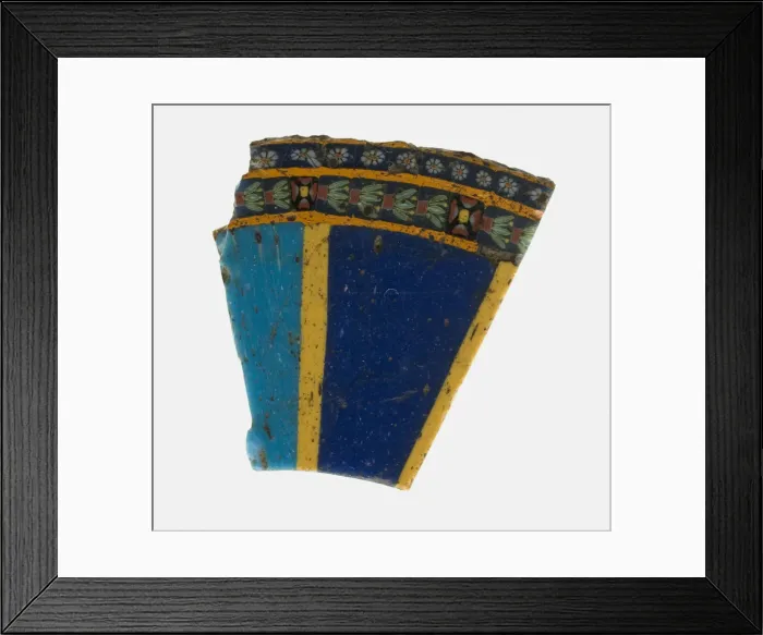 Framed Print : Fragment of an Inlay (Perhaps Part of a Collar), Mediterranean Region, Roman Period Framed Print : Fragment of an Inlay (Perhaps Part of a Collar), Mediterranean Region, Roman Period