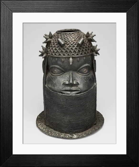 Framed Print : Head (Uhunmwun Elao), Nigeria, 18th / early 19th century. Creator: Unknown Framed Print : Head (Uhunmwun Elao), Nigeria, 18th / early 19th century. Creator: Unknown