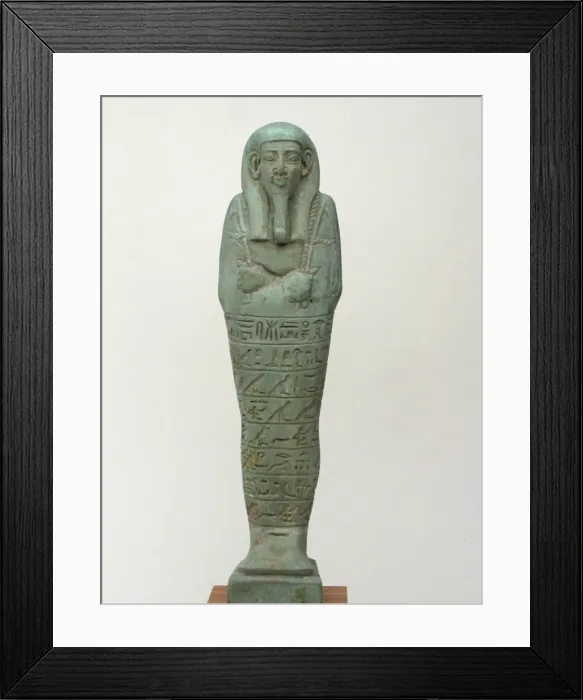 Framed Print : Shabti of Wahibreemakhet, Egypt, Late Period, Dynasty 26 (664-525 BCE). Creator: Unknown Framed Print : Shabti of Wahibreemakhet, Egypt, Late Period, Dynasty 26 (664-525 BCE). Creator: Unknown