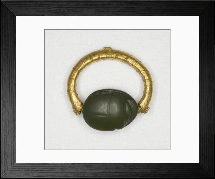 Framed Print : Ring with a Scarab Bezel, Egypt, Middle Kingdom-Second Intermediate Period Framed Print : Ring with a Scarab Bezel, Egypt, Middle Kingdom-Second Intermediate Period