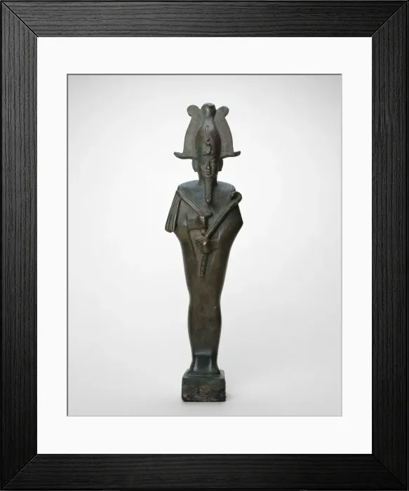 Framed Print : Statuette of Osiris, Egypt, Late Period, Dynasty 26-30 (664-332 BCE). Creator: Unknown Framed Print : Statuette of Osiris, Egypt, Late Period, Dynasty 26-30 (664-332 BCE). Creator: Unknown