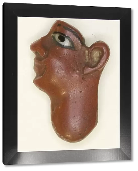 Inlay Depicting the Face of a King, Egypt, Late Period-Ptolemaic Period