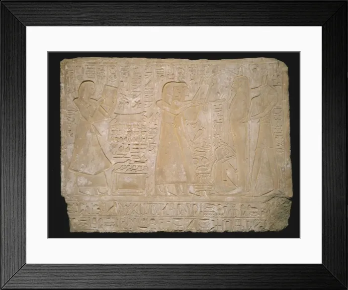 Framed Print : Stela (Commemorative Stone) Depicting the Funeral of Ramose, Egypt, New Kingdom Framed Print : Stela (Commemorative Stone) Depicting the Funeral of Ramose, Egypt, New Kingdom
