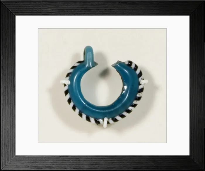 Framed Print : Earring, Egypt, New Kingdom, Dynasty 18 (about 1550-1295 BCE). Creator: Unknown Framed Print : Earring, Egypt, New Kingdom, Dynasty 18 (about 1550-1295 BCE). Creator: Unknown