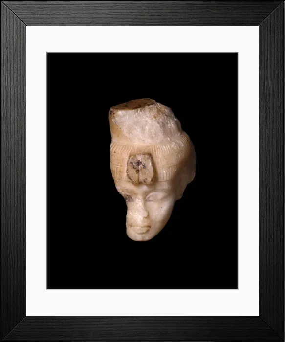 Framed Print : Head From a Shabti (Funerary Figurine) of Queen Tiye, Egypt, New Kingdom, Dynasty 18 Framed Print : Head From a Shabti (Funerary Figurine) of Queen Tiye, Egypt, New Kingdom, Dynasty 18