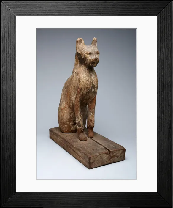Framed Print : Sarcophagus (?) of a Cat, Egypt, Late Period-Ptolemaic Period (about 664-32 BCE) Framed Print : Sarcophagus (?) of a Cat, Egypt, Late Period-Ptolemaic Period (about 664-32 BCE)