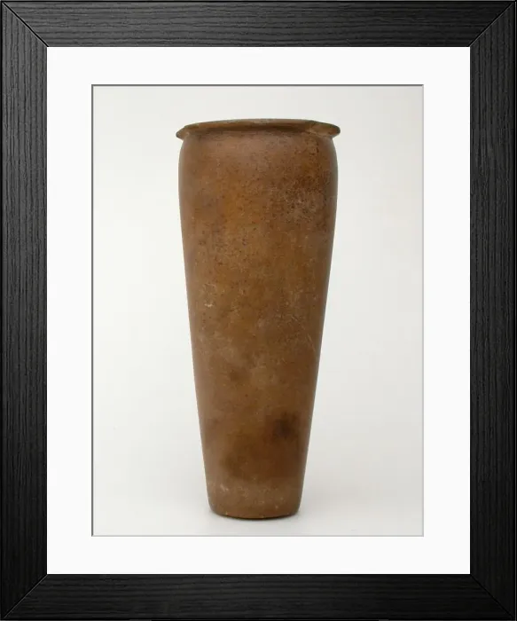 Framed Print : Vessel, Egypt, Old Kingdom (?), Dynasties 3-8 (about 2686-2160 BCE). Creator: Unknown Framed Print : Vessel, Egypt, Old Kingdom (?), Dynasties 3-8 (about 2686-2160 BCE). Creator: Unknown
